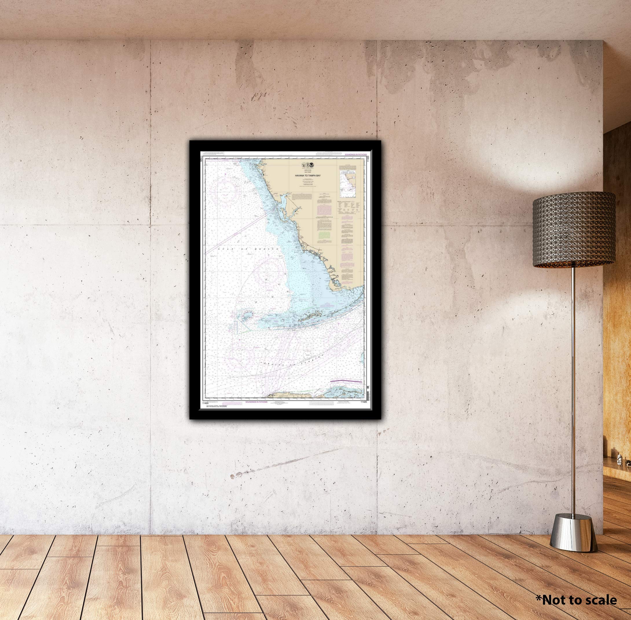 Paradise Cay Publications, Inc. NOAA Chart 11420: Havana to Tampa Bay, 29.9 X 45.2, Traditional Paper