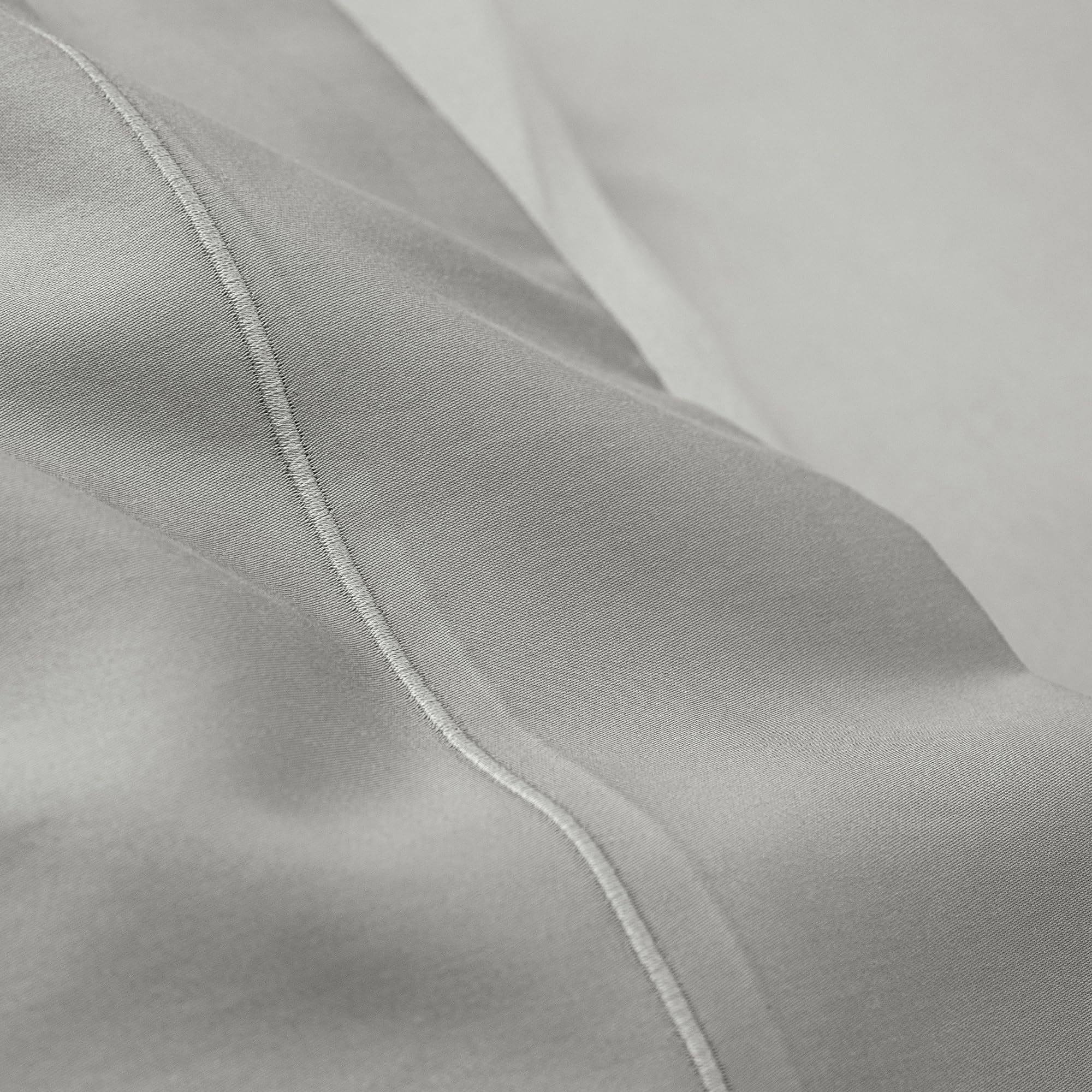Drap Plat Percale de Coton peigné Julian Toutes Dimensions Coton Pur (Perle, Drap Plat 240 x 300 cm lit 2 Places)