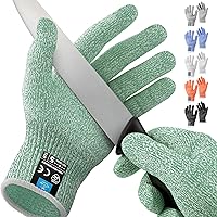 Vista 1 de Zulay - Guantes resistentes a los cortes, protección de grado alimenticio nivel 5, cómodos guantes de corte de seguridad, guantes de trabajo