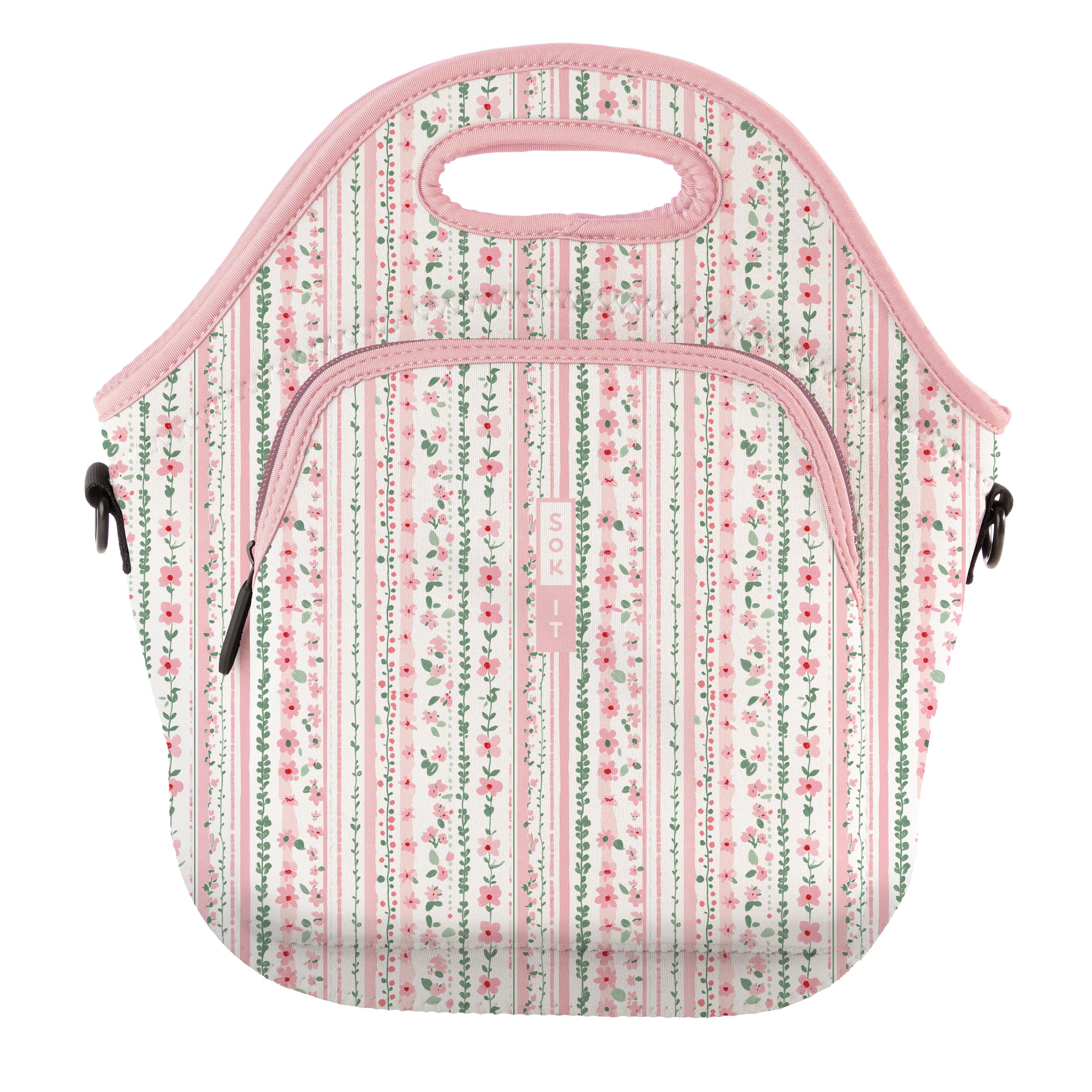 Sok It LunchTote Zippered Bag Insulated Neoprene Caddy (Prim & Proper, X-Large 6.5 Quart Lunch Tote) โ image 1