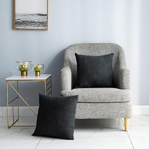 Stellhome - Juego de 2 fundas de cojín de chenilla