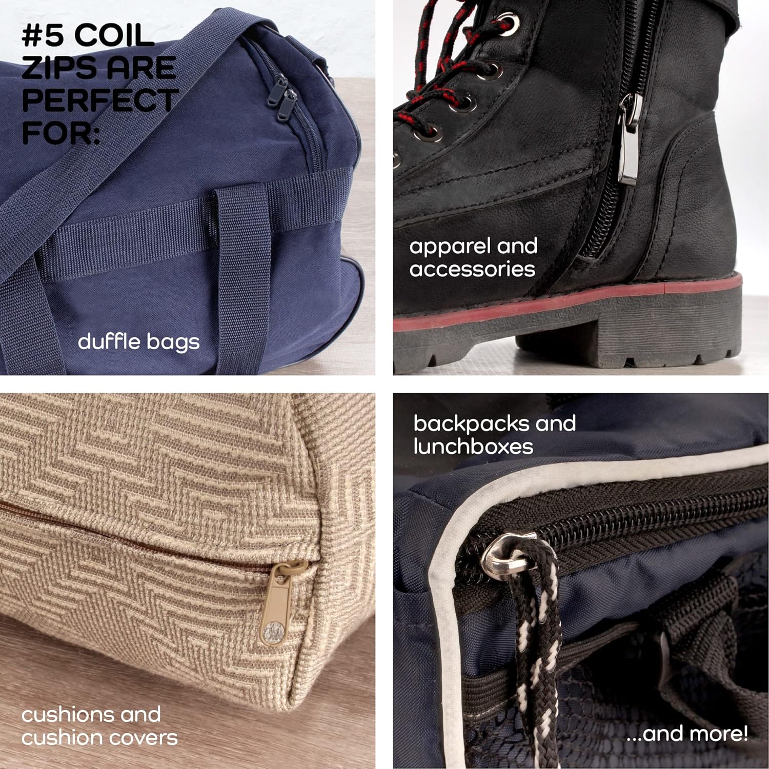 100pcs #5 Bulk Metal Zipper Slider Pulls for Coil Teeth - Black