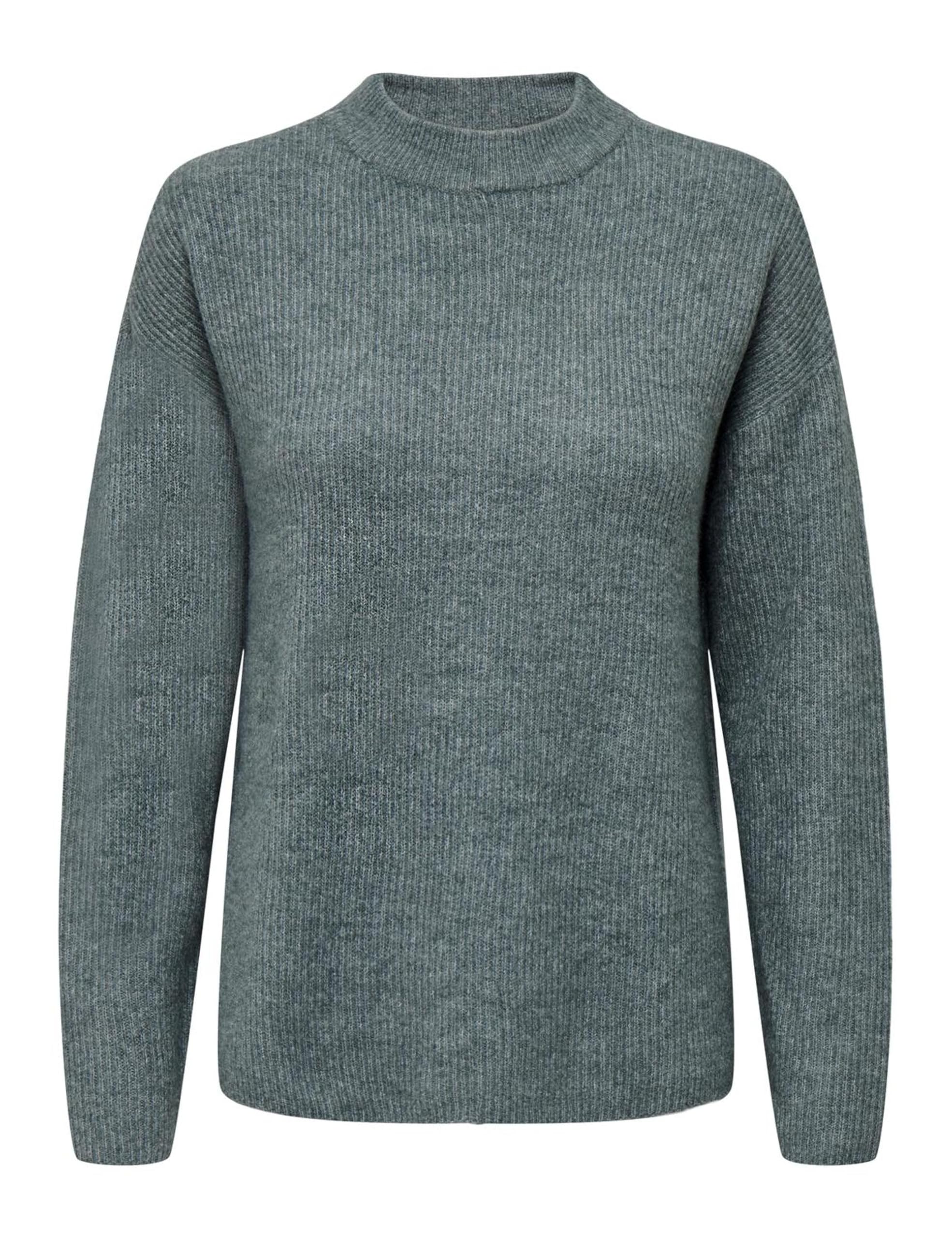 Only Women's Balsam Green/Detail: Melange Onlcamilla O-Neck L/S Pullover Knt, Xl