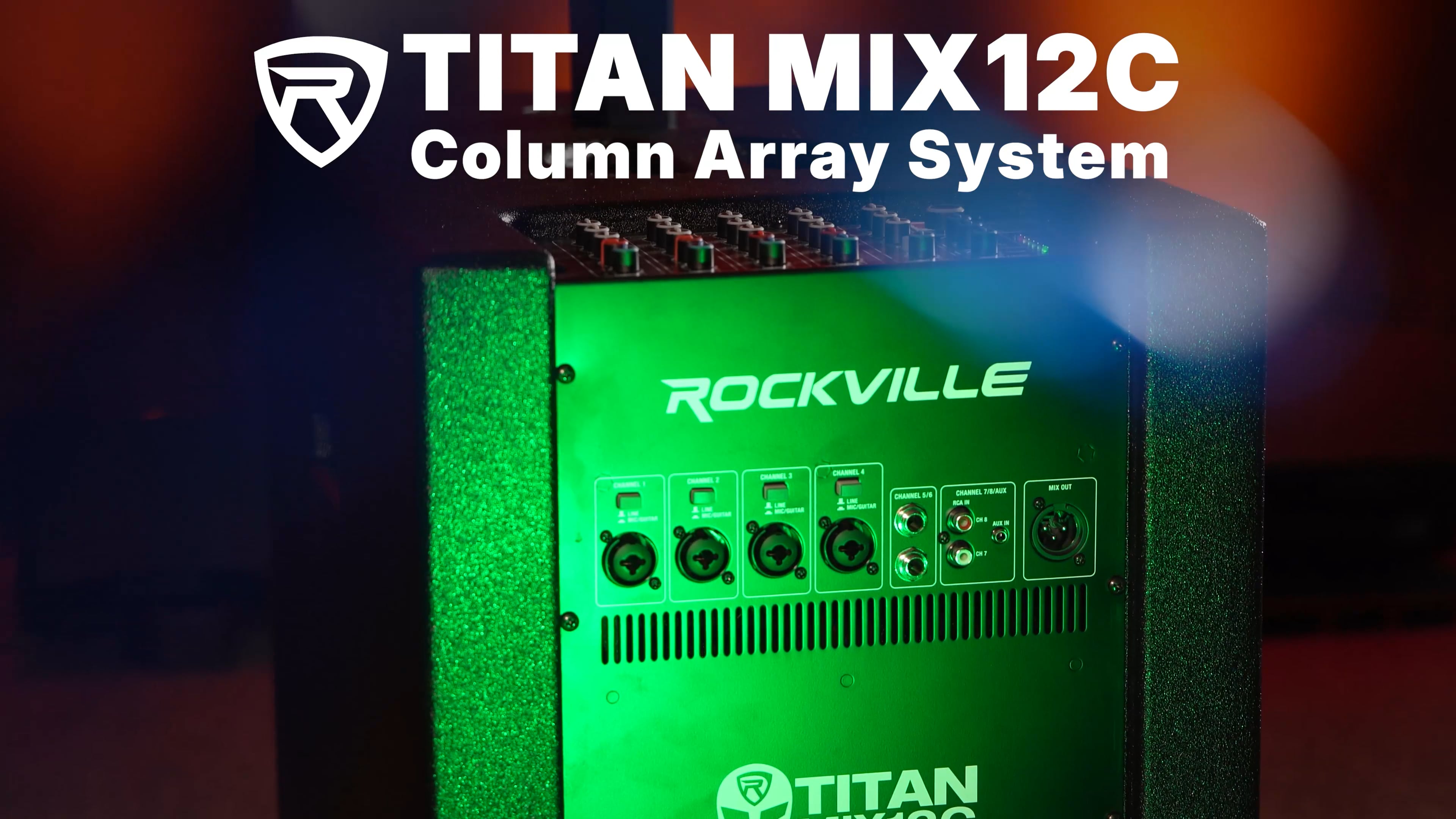 Amazon.com: Rockville Titan MIX12A 3200W Peak 12-Inch Powered
