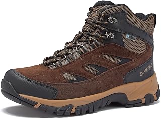HI-TEC Yosemite WP Mid Waterproof Hiking Boots for Men, Lightweight Breathable Outdoor Trekking Shoes