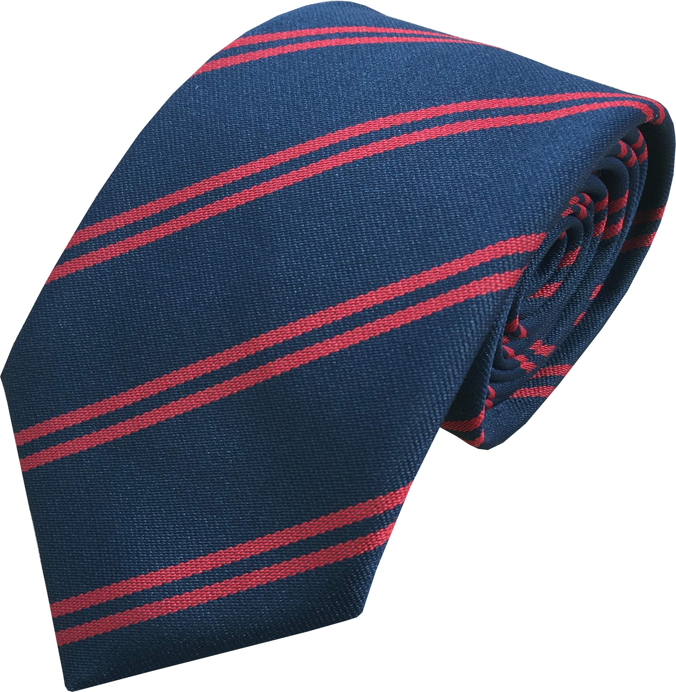 Great British Tie Club Men's Navy, Red Duke Of Edinburgh Royal Regital Neck Tie