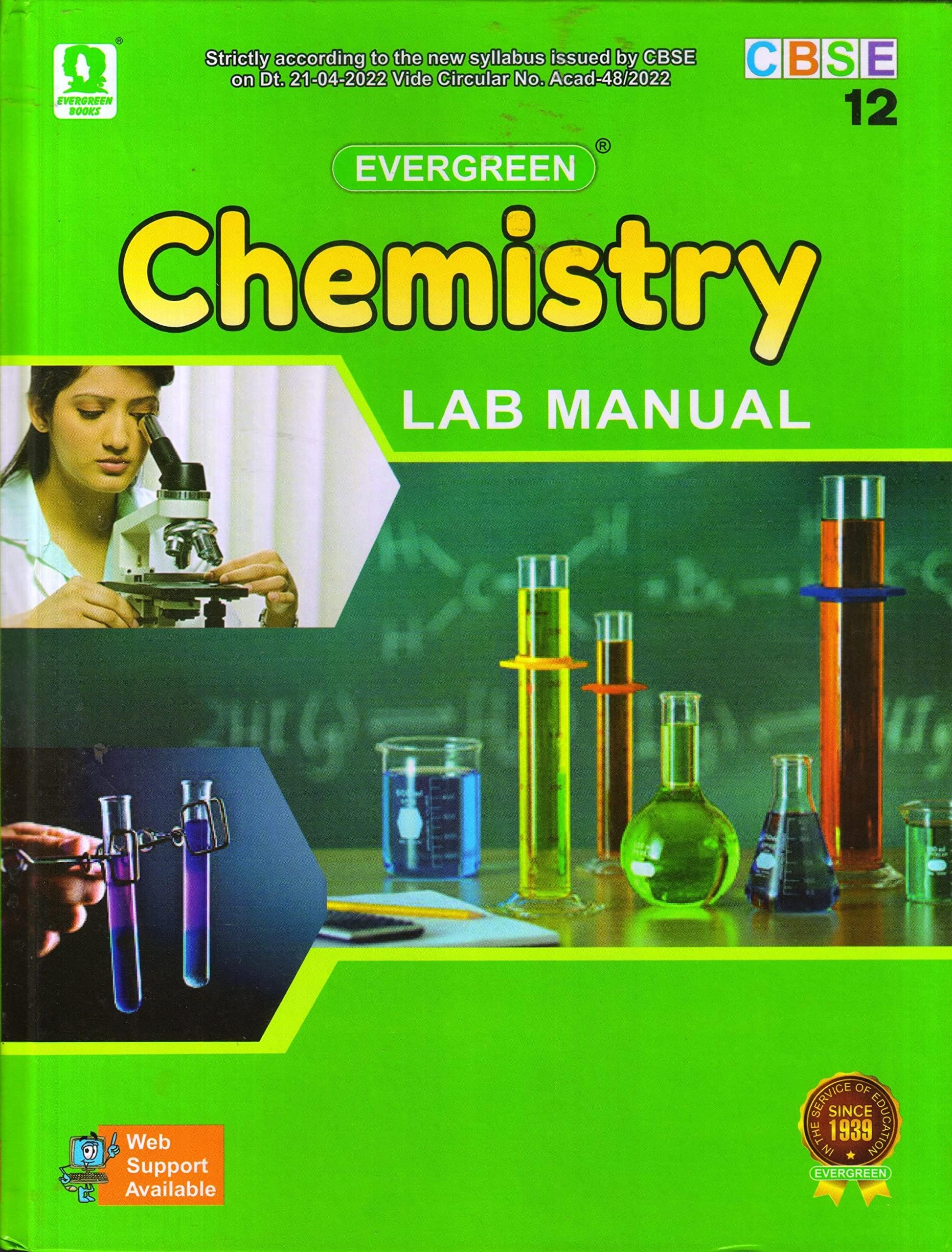 Evergreen CBSE Laboratory Manual In Chemistry Class-12