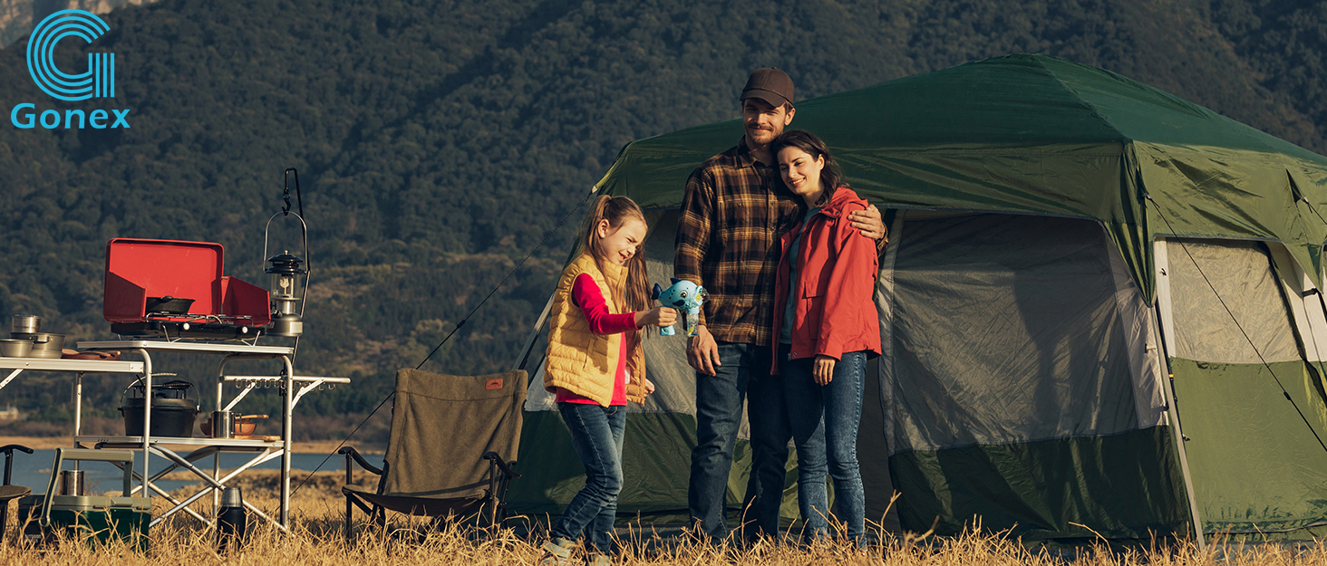 Tente De Camping Pop-up Pour 6 Personnes - 3 Saisons, étanche, Montage Rapide 10 Min