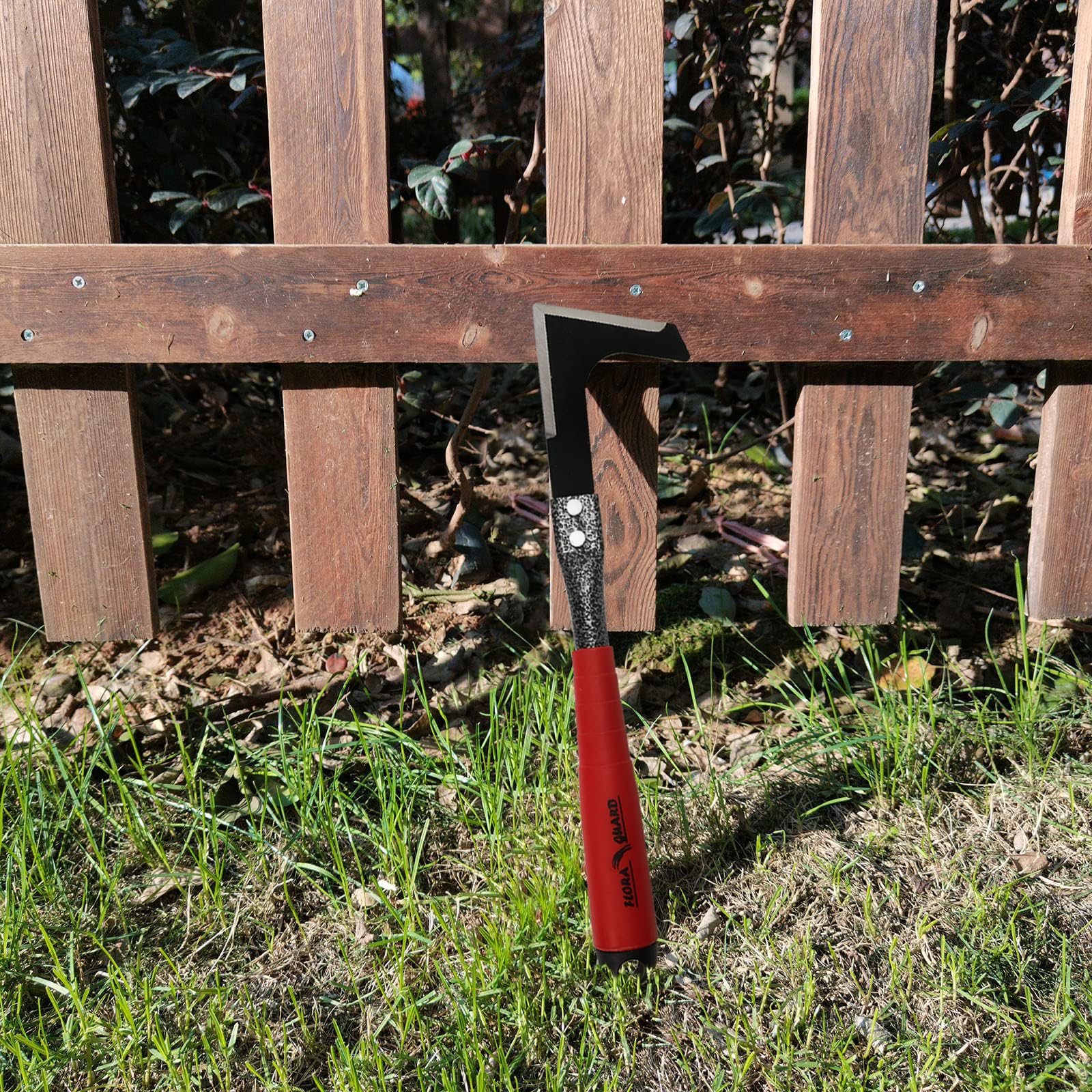 FLORA GUARD Estirpatore Erbacce Manuale, sarchiatore da Giardino per Rimuovere Muschio ed Erbacce, 32,5 cm, con Manico