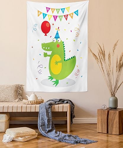 Miniatura 27 de Lunarable Tapiz de rapero, astronauta con un boombox retro para escuchar música en el espacio, impresión de audio de tira cómica, decoración de tela