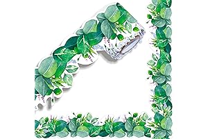 60 Feet Decorative Borders: Scalloped Rolled Border Trim with Floral and Leaves...