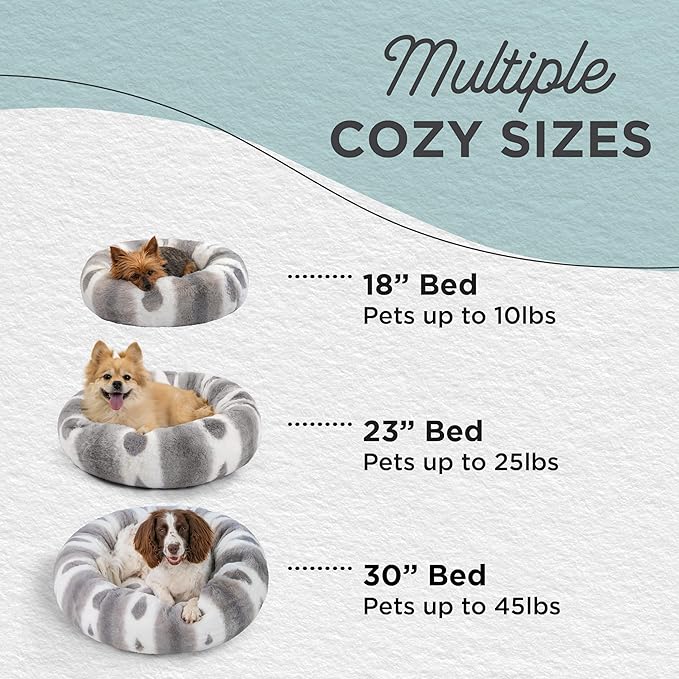 Cama Redonda para Perro Pequeña Lavable Antiansiedad miniatura 5