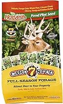 7 Card Stud Adaptive Food Plot Seed - Full Season High-Protein & Minerals Forage for Deer