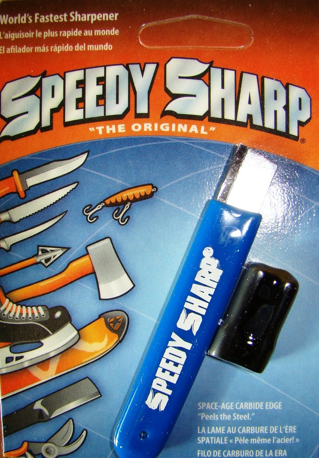 New Deal Speedy Sharp Knife Sharpener (Blue) ❤ Crazy Deals Speedy Sharp Knife Sharpener (Blue)