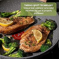 Vista 6 de T-fal Revive Ceramic Cookware Sets, Pots and Pans Set Nonstick, (12 pieces), Ceramic Non stick Coated, Frying Pan, Oven Safe Up To 350°F, Grey