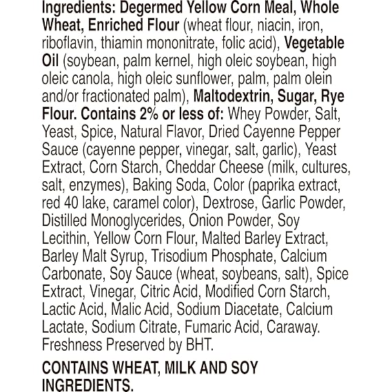Chex Mix Hot and Spicy Snack Mix, Savory Snack Bag, 8 oz