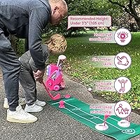 Vista 4 de Liberry Juego de golf para niños y niñas de 2, 3 y 4 años, carrito de golf mejorado para niños con diseño único de correa para el hombro, juguetes