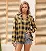 Camisa de franela para mujer de Alex Vando, manga larga regular, casual para mujer 6