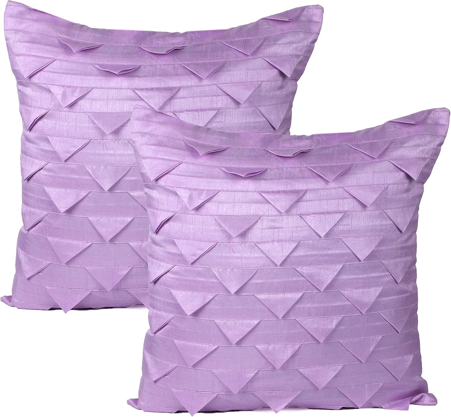The White Petals Set of 2 Burgundy Throw Pillow Covers, Origami Style, Textured (Solid Burgundy, 12x12 inches)