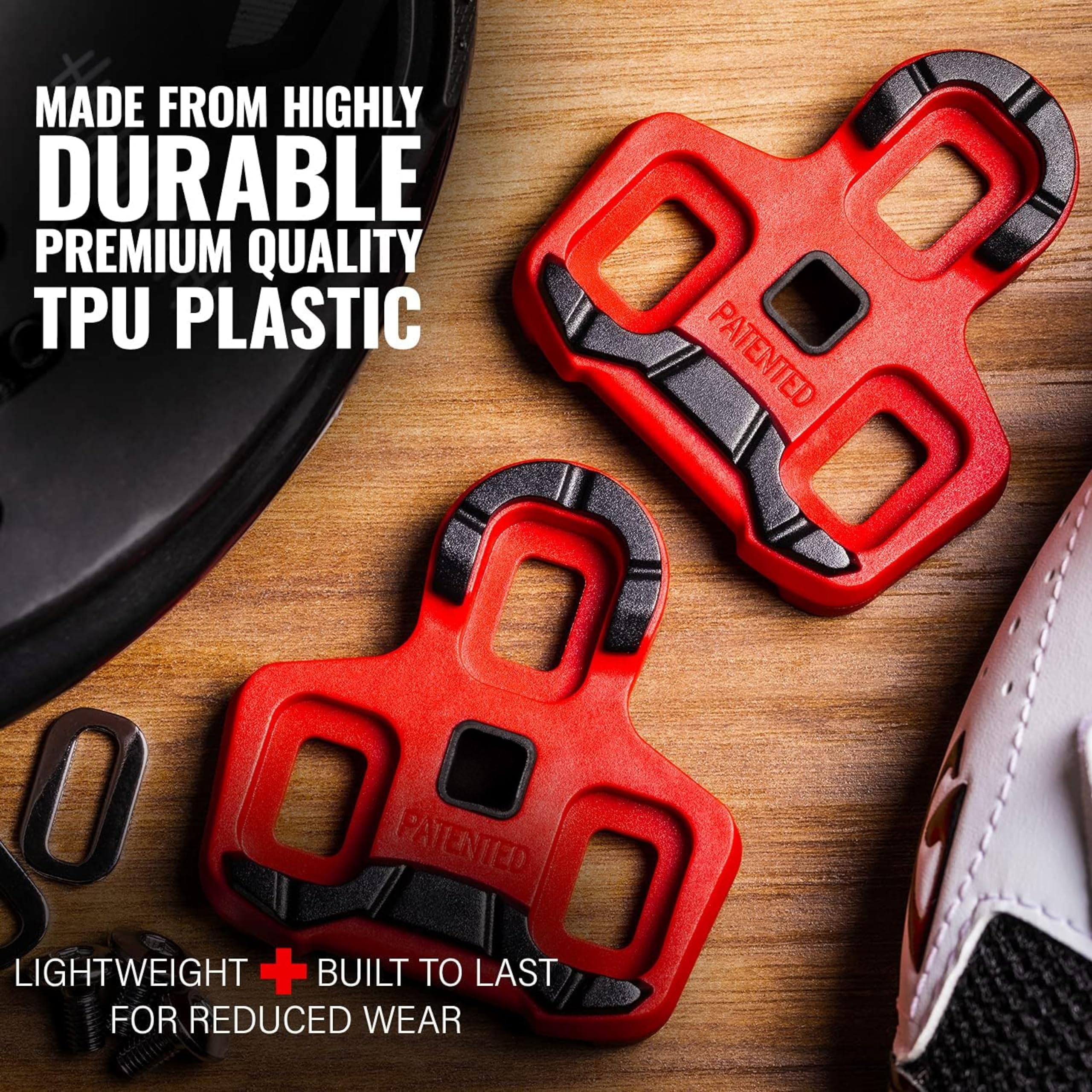 Clips Pédale Vélo Compatibles Look Keo - Angle 4,5°, Matériau TPU, Réglage Résistance - 2