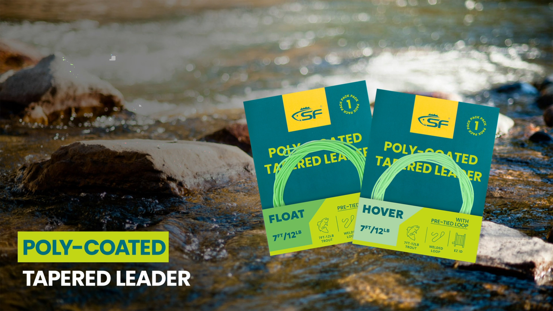 SF Fly Fishing Poly-Coated Leaders Monofilament Core Leader Line