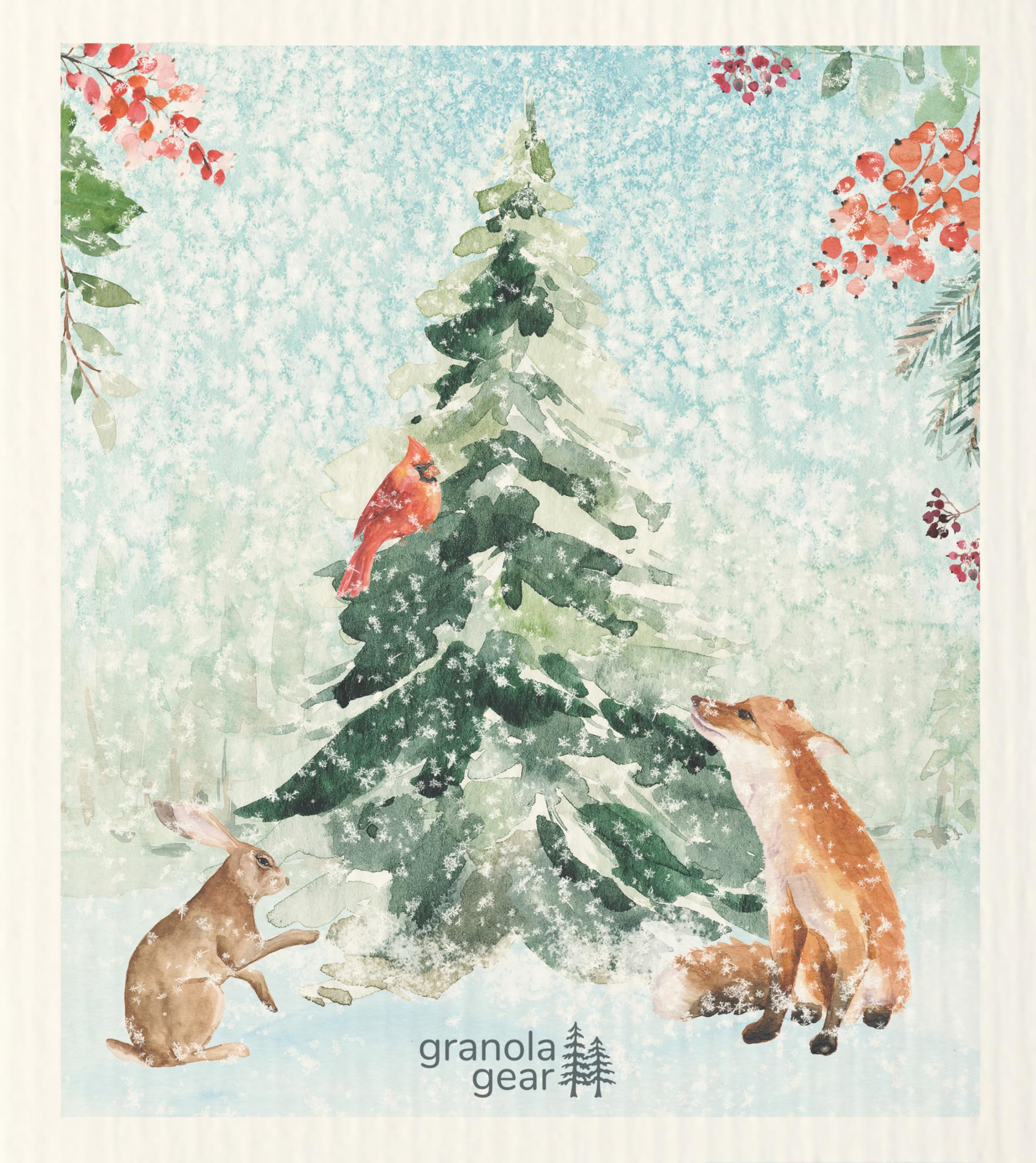 Paños de cocina suecos de Navidad de alta calidad para cocina, paquete de 6 toallas de papel reutilizables, ecológicas, compostables, biodegradables, esponjas de paño de lavado de