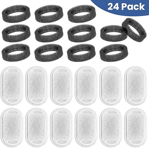 Miniatura 5 de Repuesto de filtro de fuente de agua para gatos, 12 filtros para gatos con 12 esponjas de espuma para 67 oz2L y 108 oz3.2L de acero inoxidable