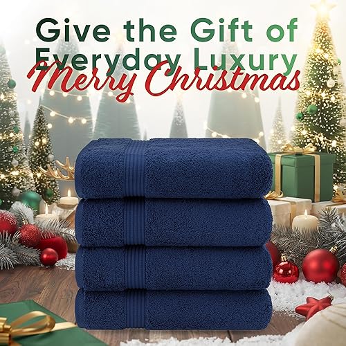 Vista 242 de American Veteran Towel, Juego de 4 toallas de mano para baño, juego de toallas de mano turcas 100% algodón, toallas de mano suaves, toallas de mano