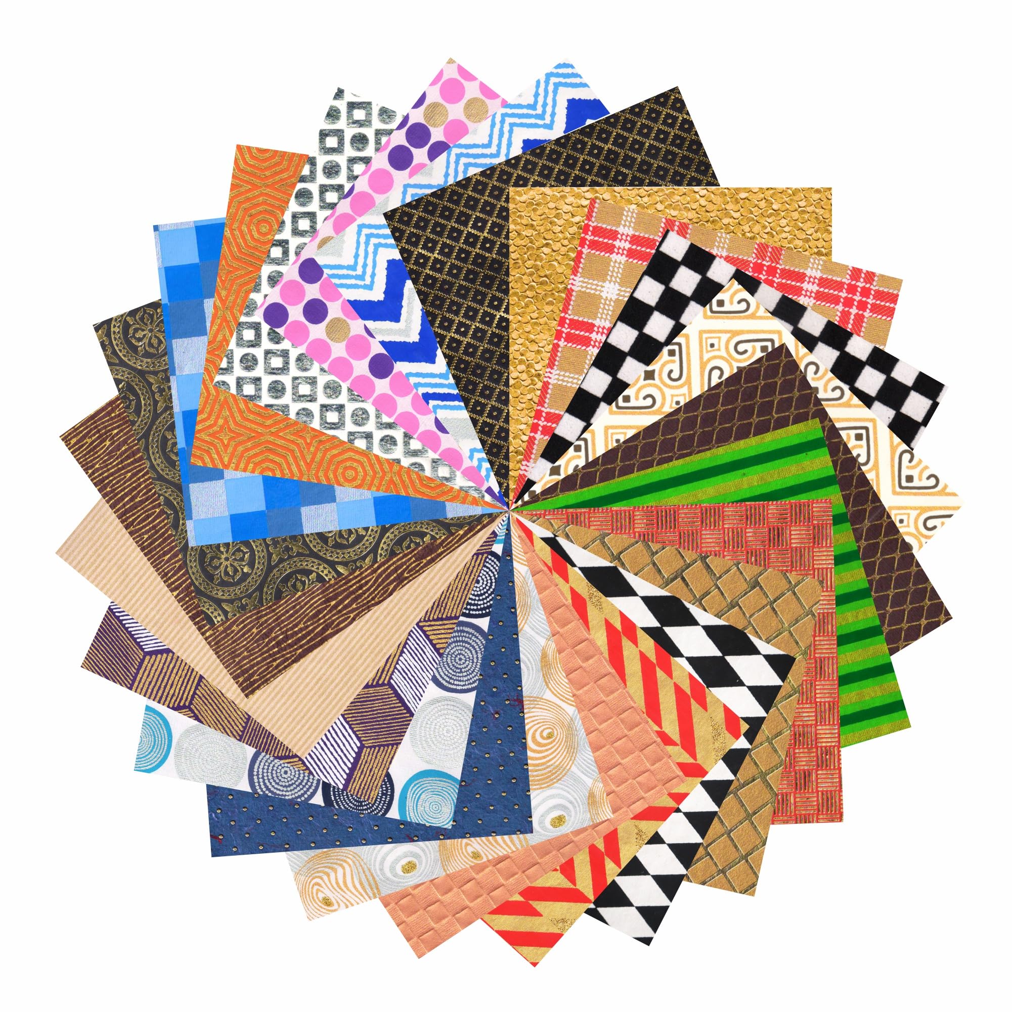 Paperhues Colección de patrones geométricos scrapbook papeles 12x12" Pad 24 hojas