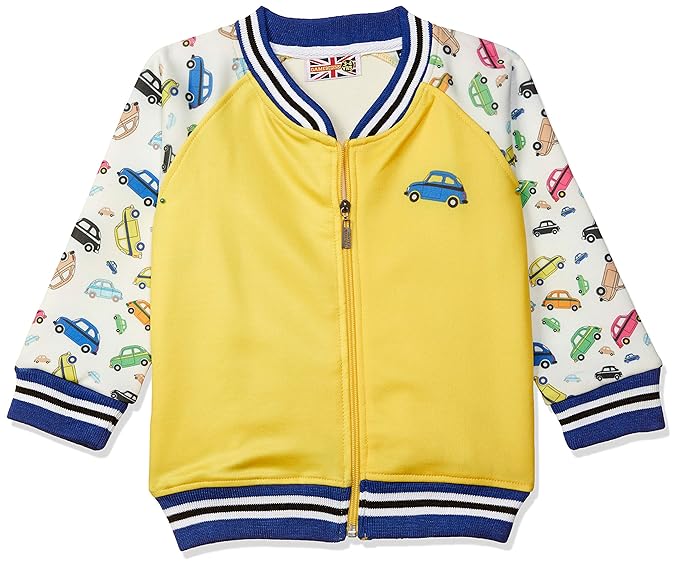 Game Begins Boys Polyfeel Sporty Look Zipper Jacket/Fashion Sweatshirt Regular Fleece