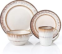 Vista 11 de Elegante y moderno juego de vajilla de gres para organizar fiestas y eventos, color azul, 16 piezas