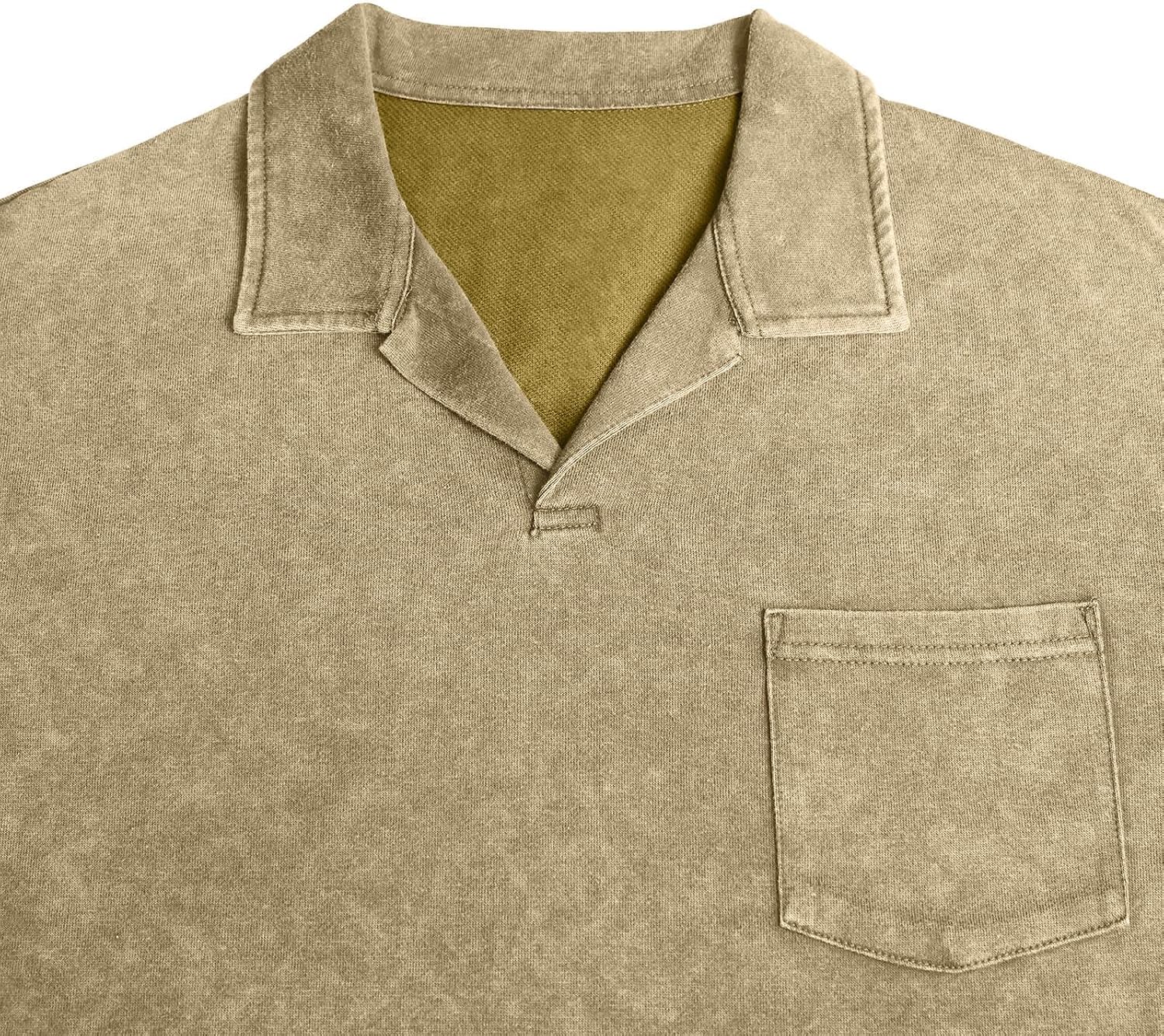 Retro Long Sleeve Shirts for Men Loose Fit Bussiness Blouses Office | V-Neck Pullover,Bussiness Blouses,Fishing,Work,Construction,Workout,Athletic,Undershirt,hiking,outdoor,2026 Fall Clothes,