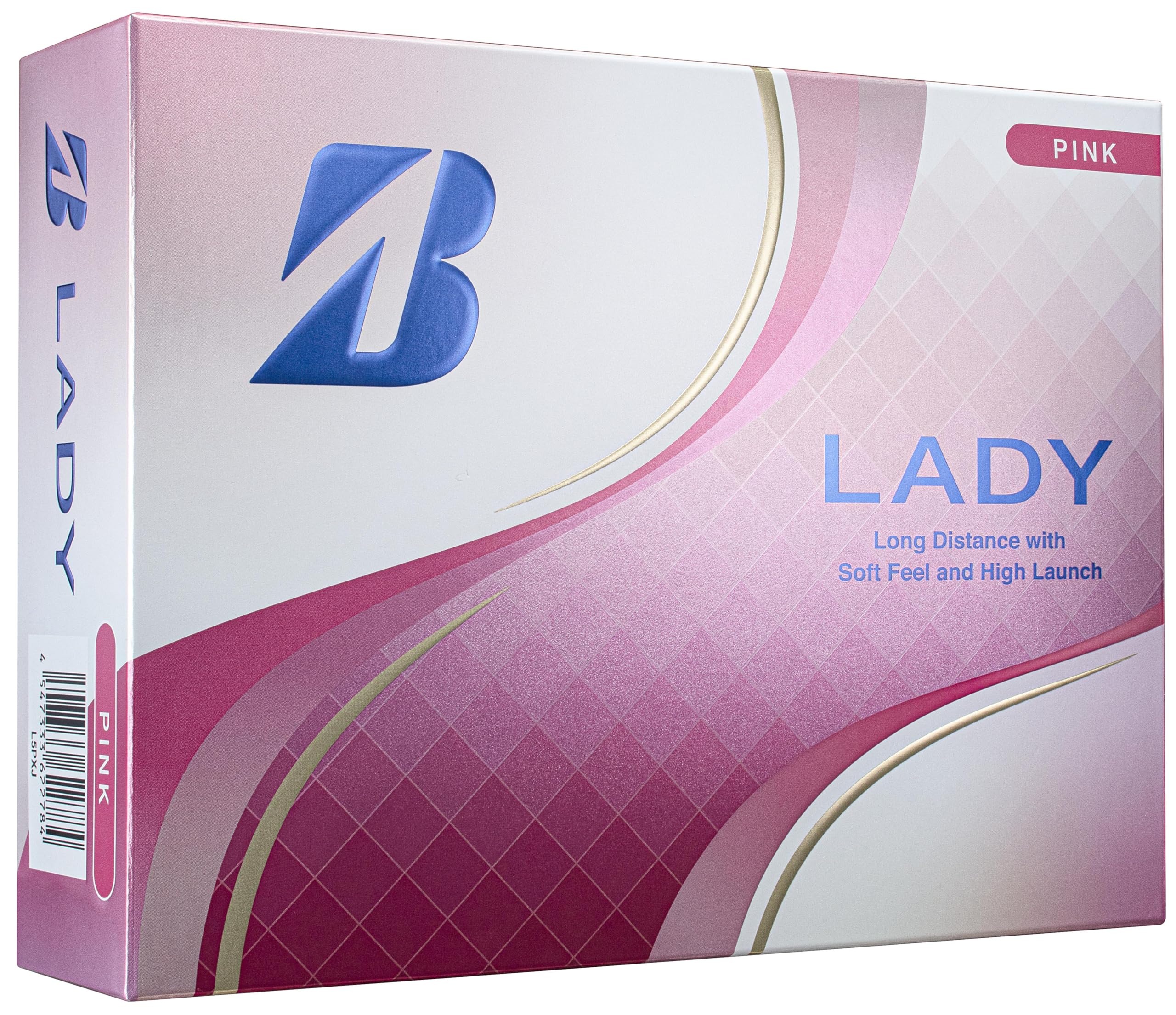 BRIDGESTONE(ブリヂストン)ゴルフボール LADY 2025年モデル 12球入 ピンク L5PXJ