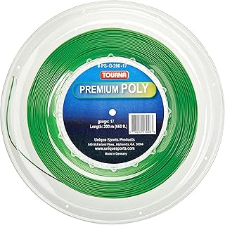 Tourna Premium Poly Durable Tennis String, Green