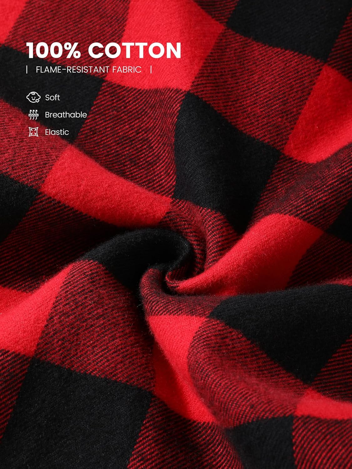 IHU Cotton Girls Pajama Pants Soft Flannel Woven Kids Pj Bottoms Plaid Lounge Pants Sleepwear with Pockets - Image 4