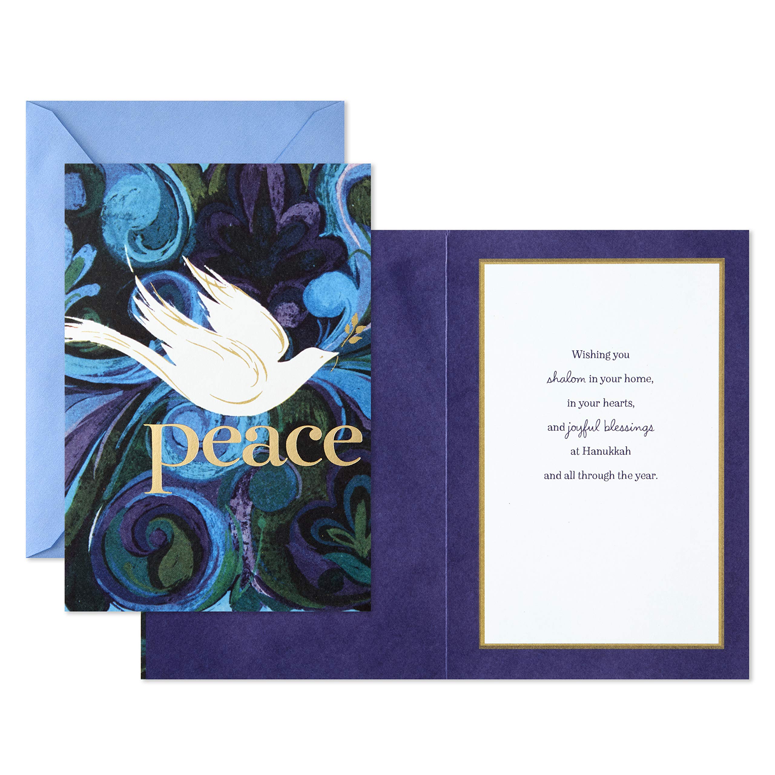 Hallmark Tree Of Life Hanukkah Cards - Latkes And Lights Design (6 Cards With Envelopes)