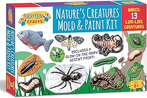 Mould and Paint Your Own Creepy Crawlers Craft Set: Illuminating Figurines for Imaginative Kids