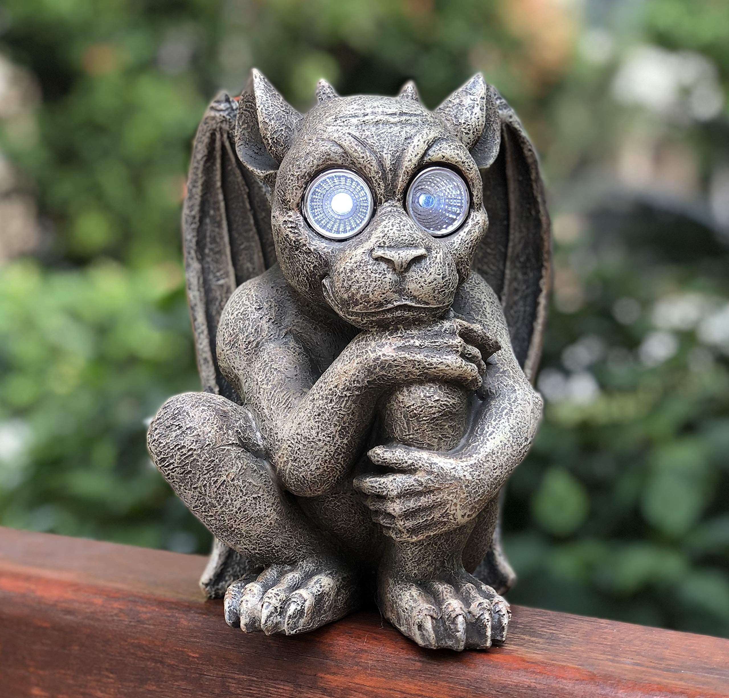 Bo-Toys Solar Powered Gargoyle Outdoor LED Garden Light Decor