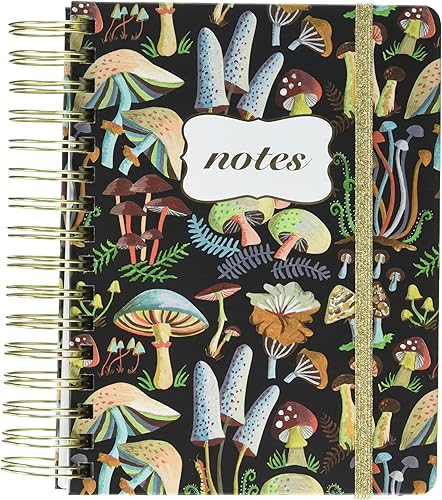 C.R. Gibson Diario de doble alambre con detalles de lámina dorada, forraje, 480 páginas, forrado, cuadrícula e interior en blanco, cierre de banda disponible en Yaxa Venezuela