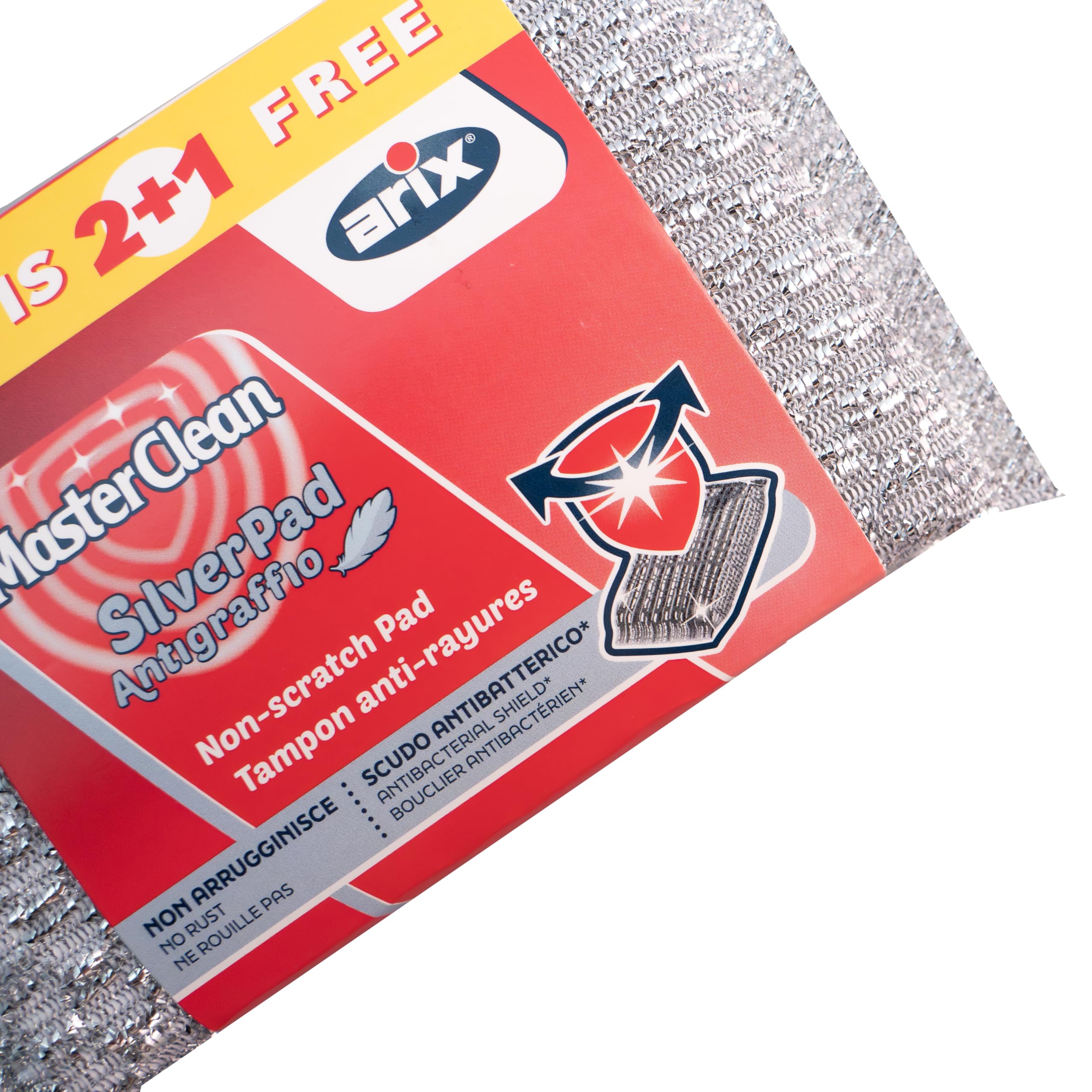 Lot De 3 Éponges Anti-Rayures ARIX Masterclean - Revêtement Aluminium Pour Surfaces Délicates