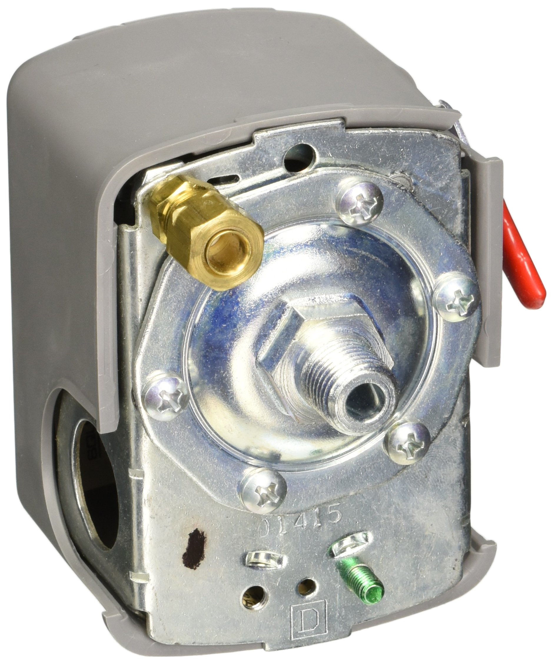 Telemecanique Sensors 9013FHG19J69M1X Air-Compressor Pressure Switch, 120 psi Set Off, 30 psi Fixed Differential, 1/4