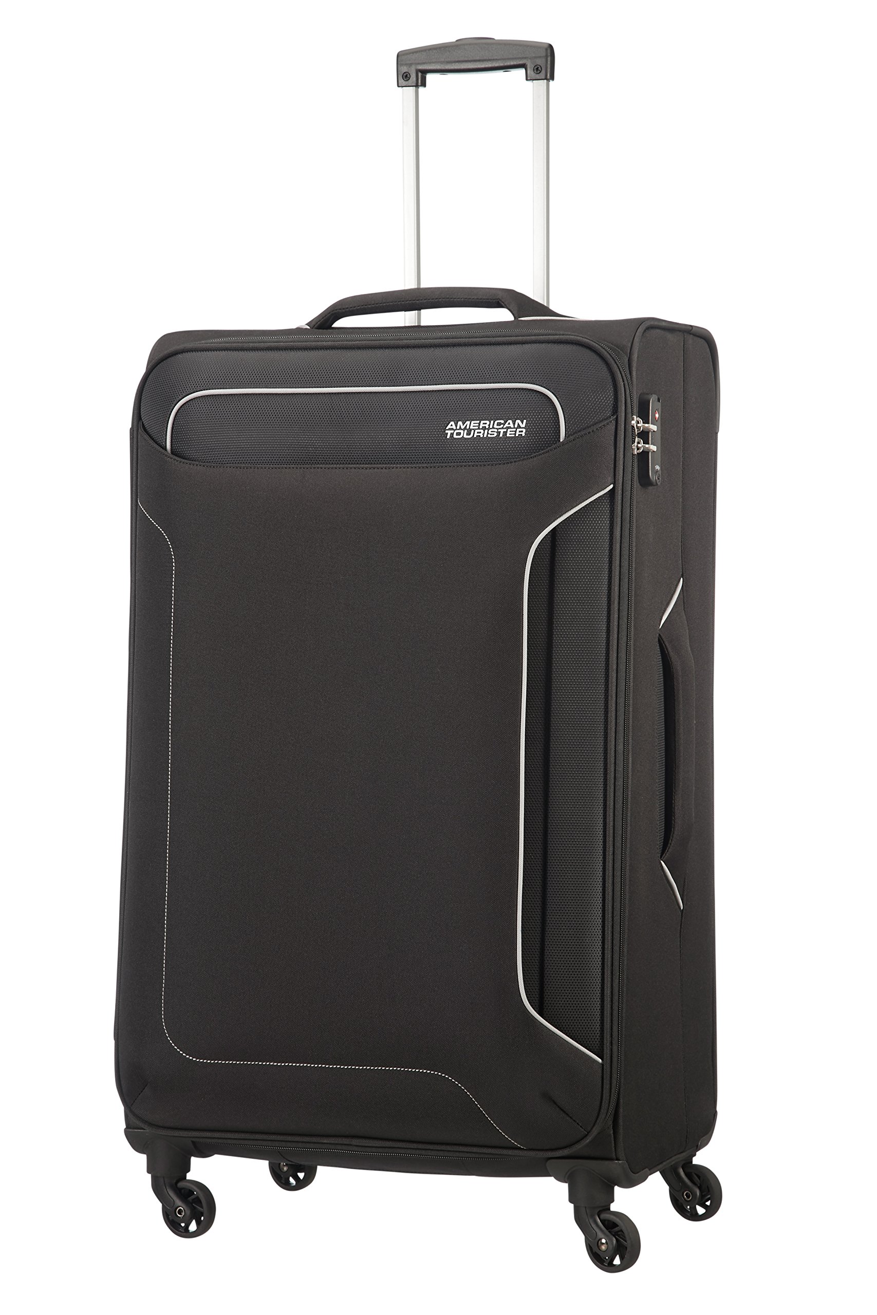 American Tourister Holiday Heat Valigia, Spinner L (79.5cm-108L), Nero (Black)