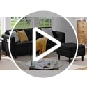 Yaheetech Ecksofa 3-Sitzer Sofa mit Polsterhocker aus Samtstoff Eckcouch in L-Form Rechts/Links fürs Wohnzimmer/Schlafzimmer/Wohnung, Blau – Bild 8