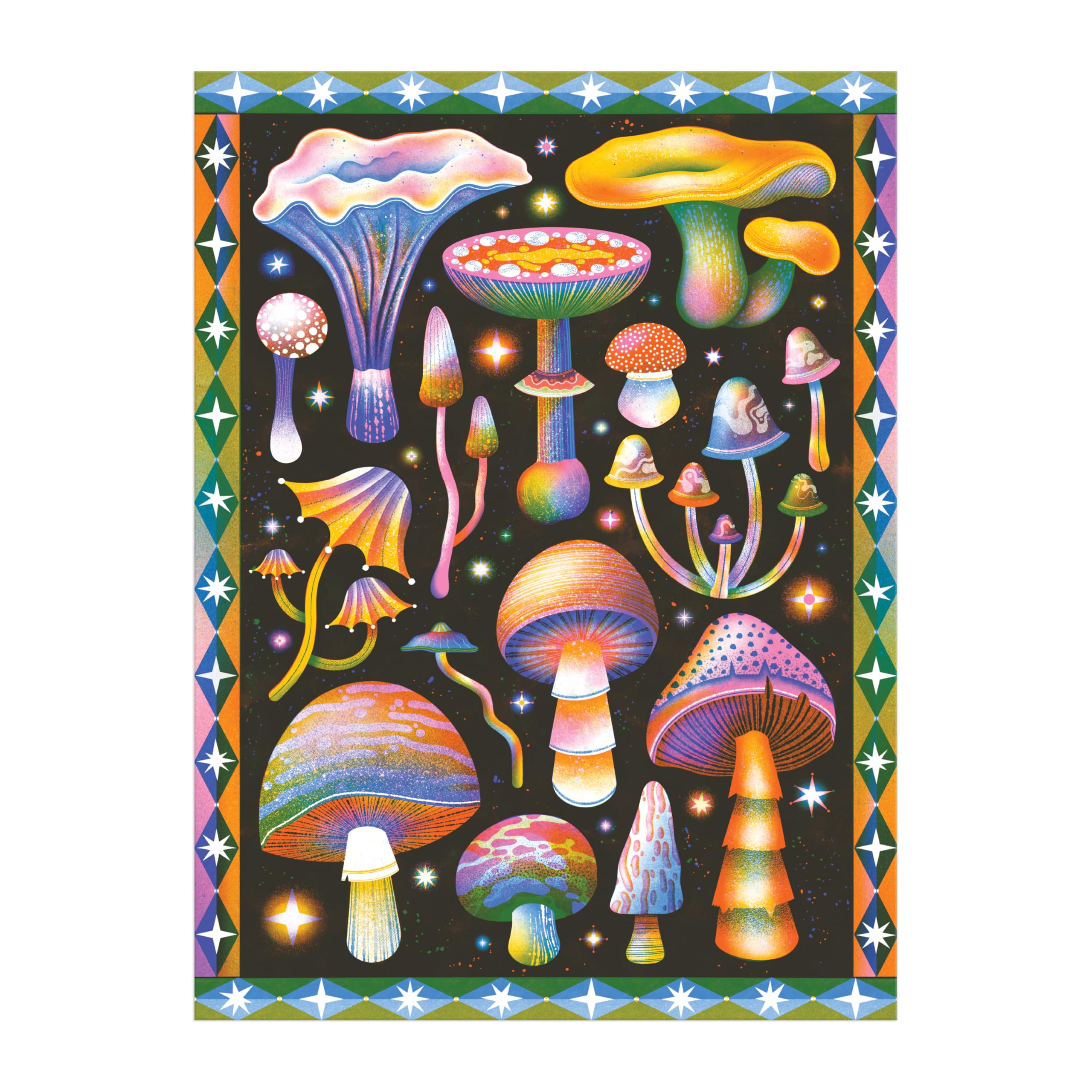 Galison Cosmic Mushrooms 1000 Piece Puzzle Jigsaw Puzzle