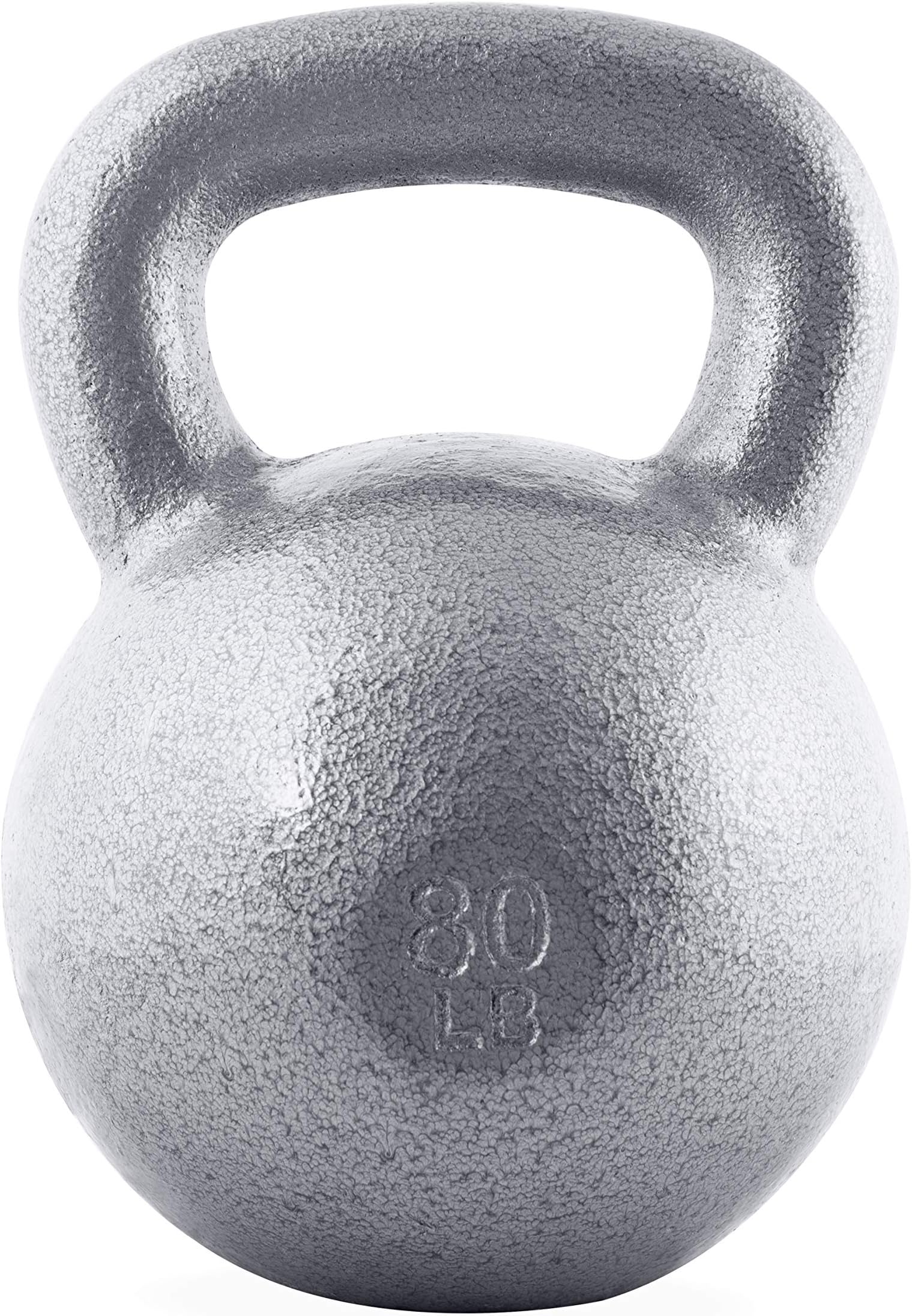 CAP Barbell Cast Iron Kettlebell Gray (80 Pound)