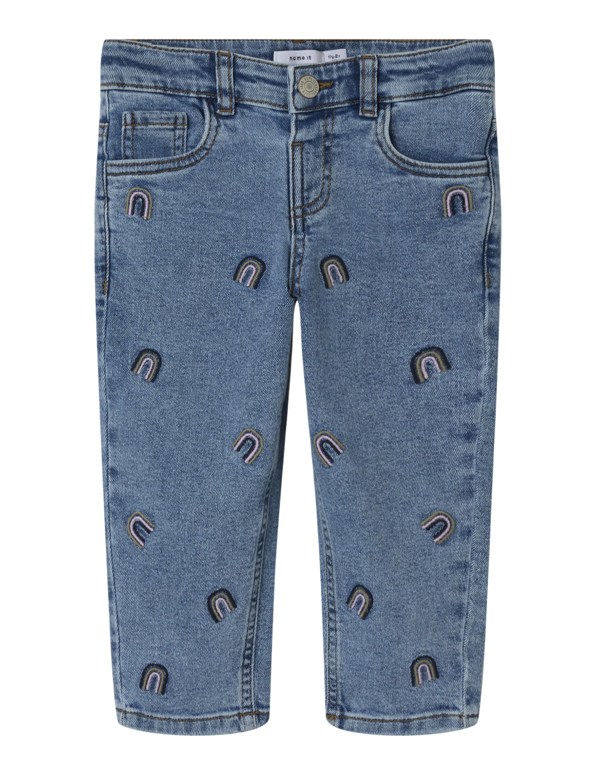 Nmfbella Mom Emb Jeans 1224-Sm Noos