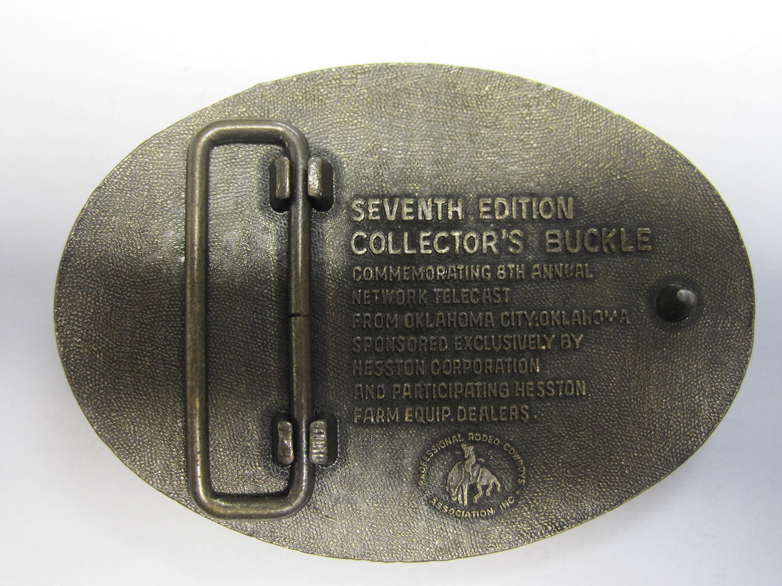 Hesston 1981 National Finals Rodeo NFR Vintage Adult Belt Buckle New