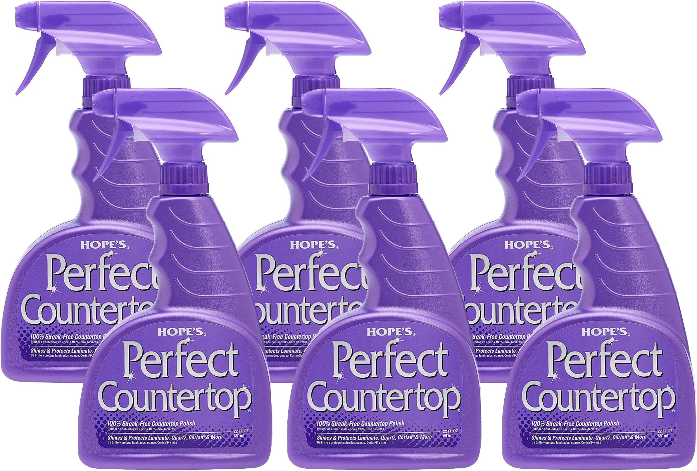 - Perfect Countertop Cleaner and Polish 22-Ounce, Streak-Free Multi-Surface Cleaning Spray, Safe on Stone, Laminate, CORIAN, Granite, Quartz, Marble, Pack of 6