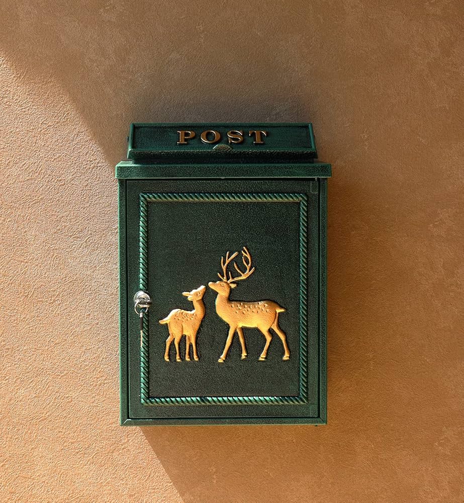 MOJYU 鋳物壁掛けポスト Deer グリーン WM-061 郵便ポスト Amazon.co.jp: MOJYU 鋳物壁掛けポスト Deer グリーン WM-061