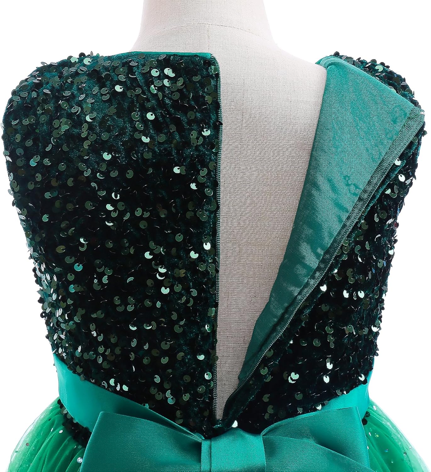 Glamulice Christmas Flower Girls Sparkle Tulle Dress Vintage Dresses Kids Holiday Party Photo Shoot Ball Gown - Image 6